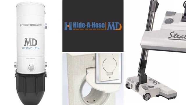 Toe Kick Central Vacuum by M.D. Manufacturing, Hide-A-Hose