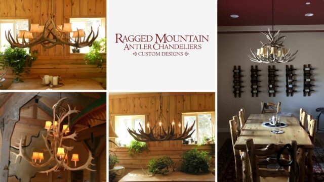 Ragged Mountain Antler Chandeliers
