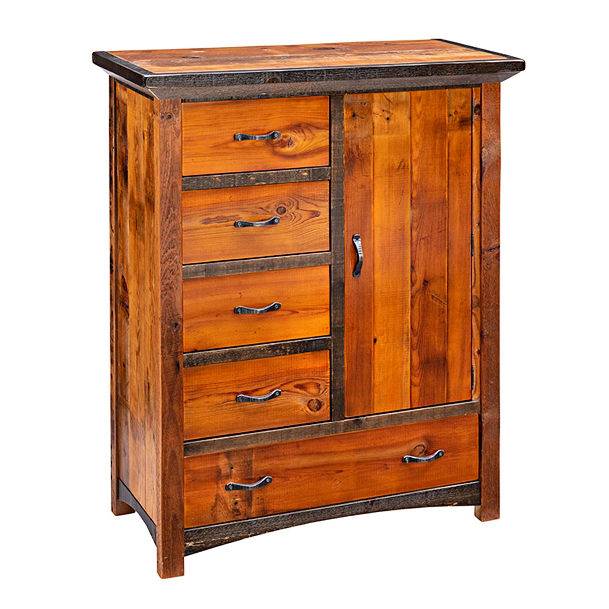 Green Gables Golden Wood Rustic Door Chest