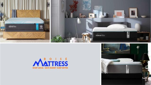 three different bethrooms settings with ortophedic mattress