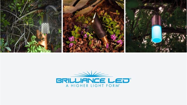 three different tipes of led lamps outdoors