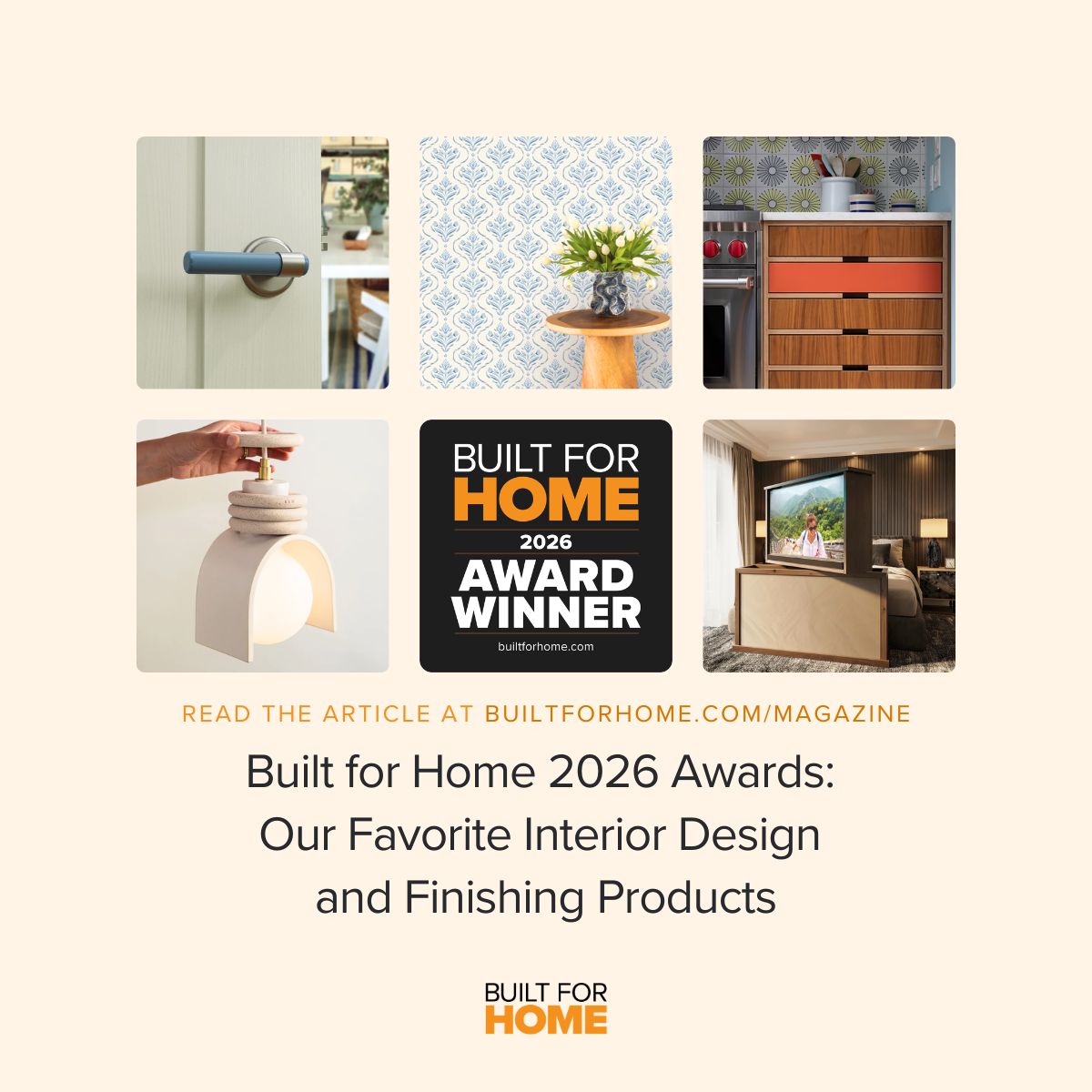 2026 Built for Home Awards - Interior Design and Finishing Products